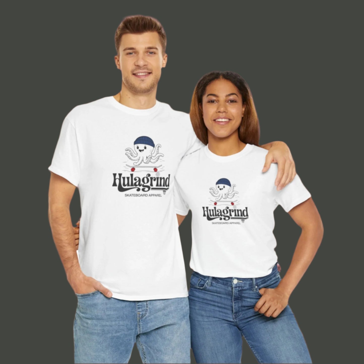 Octo-Skate Retro Tee - Adult sizes in 5 colors