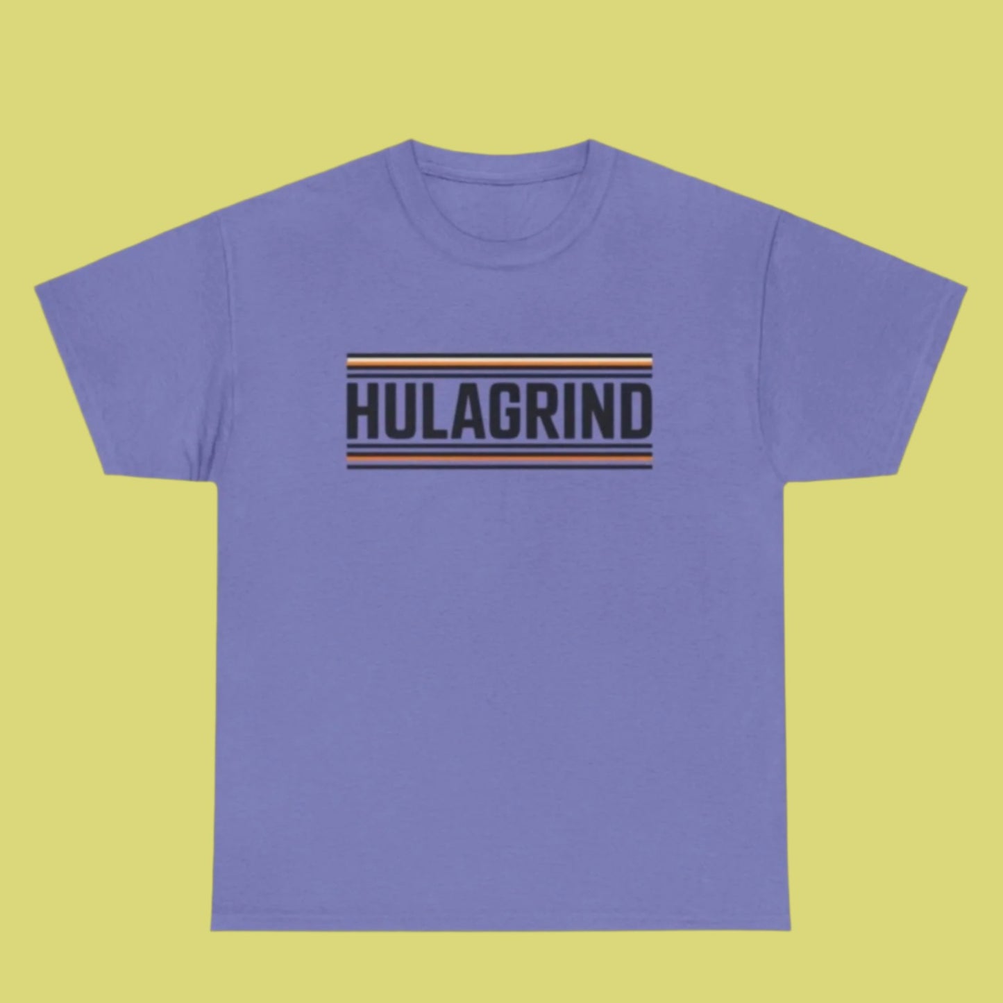 Hulagrind Striped Logo Tee