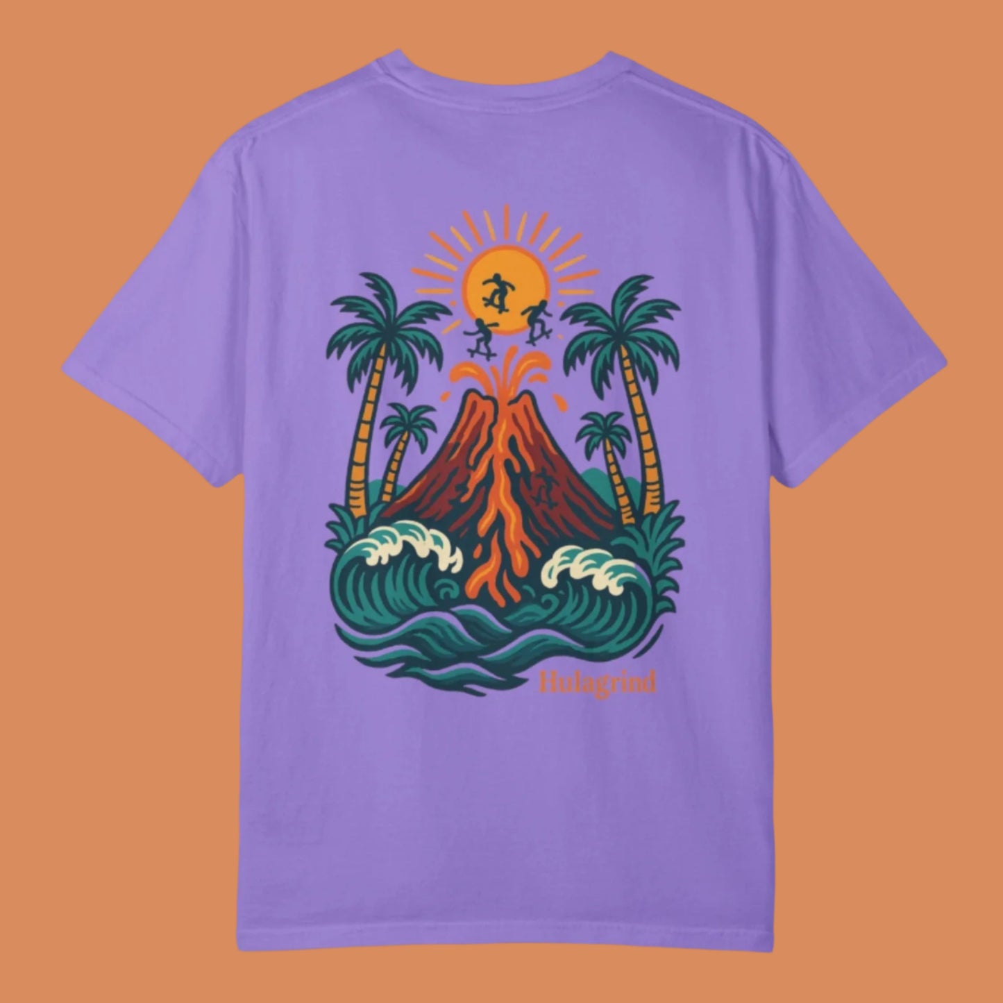 women's skate clothes, womens skateboard tees, Hawaiian skate shirt, Women's Skate Brand, surf skate tee