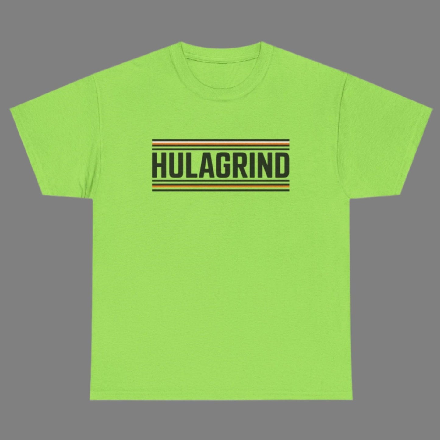 Hulagrind Striped Logo Tee