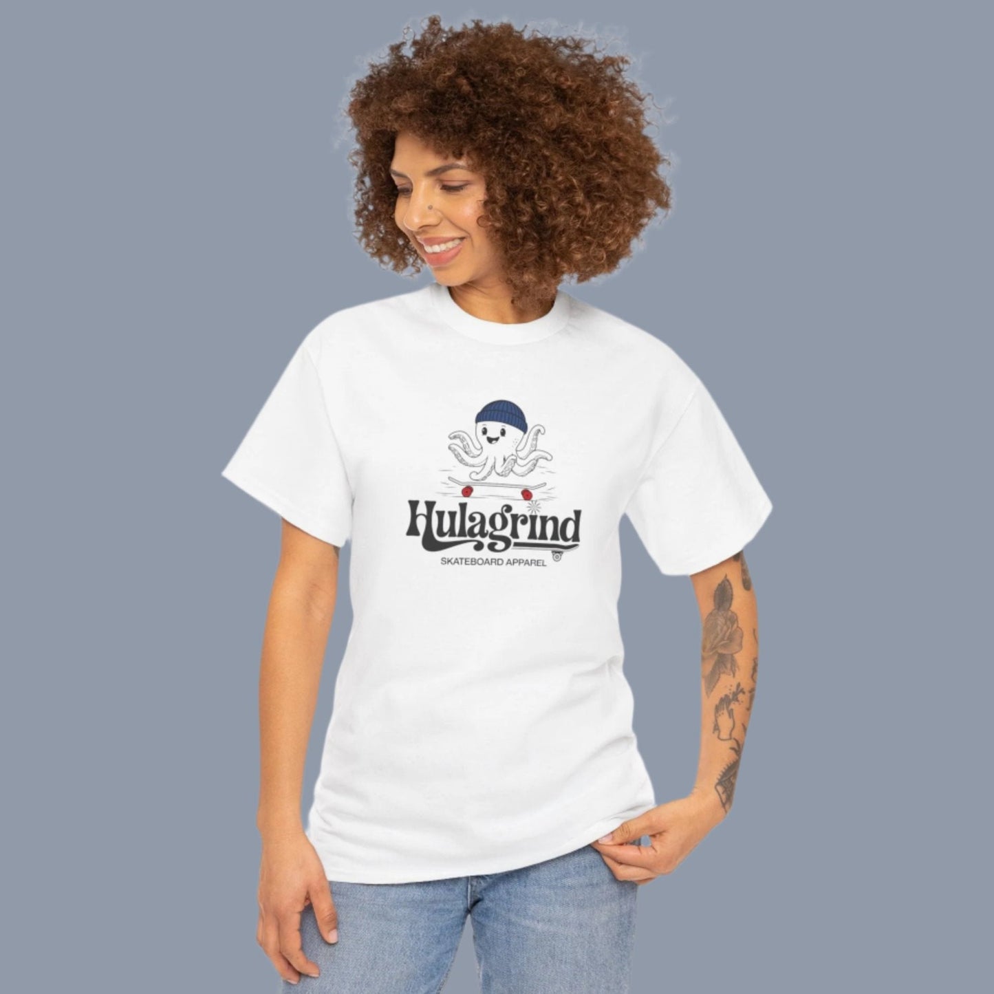Octo-Skate Retro Tee - Adult sizes in 5 colors