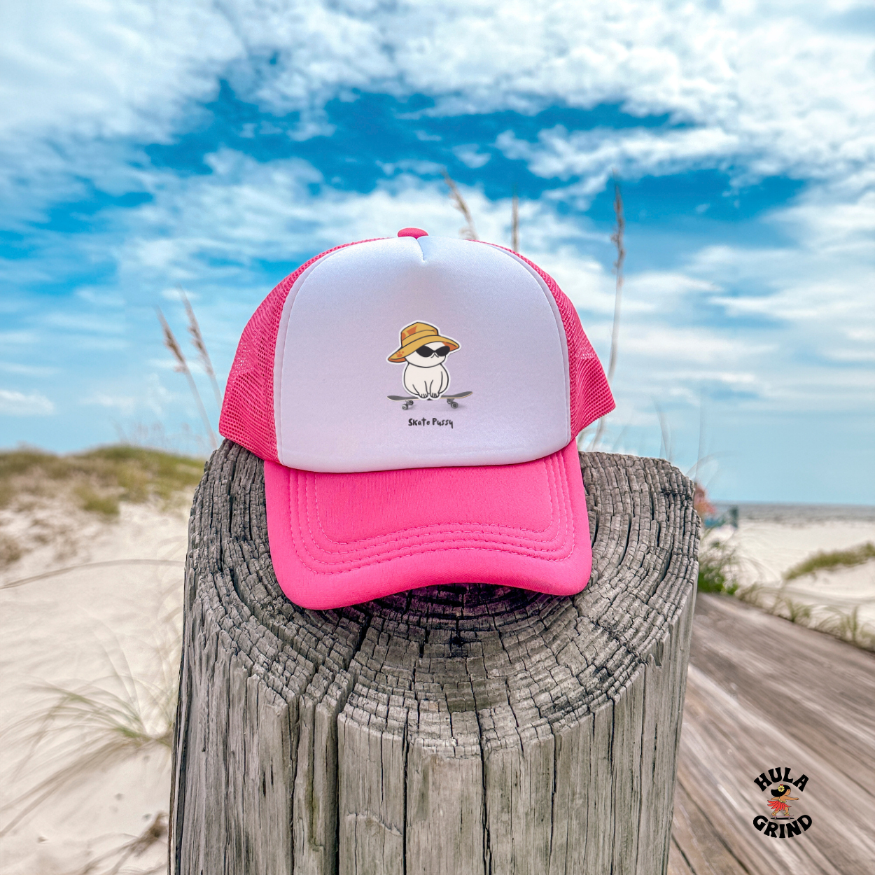 Hulagrind Skate Pussy Trucker Hat