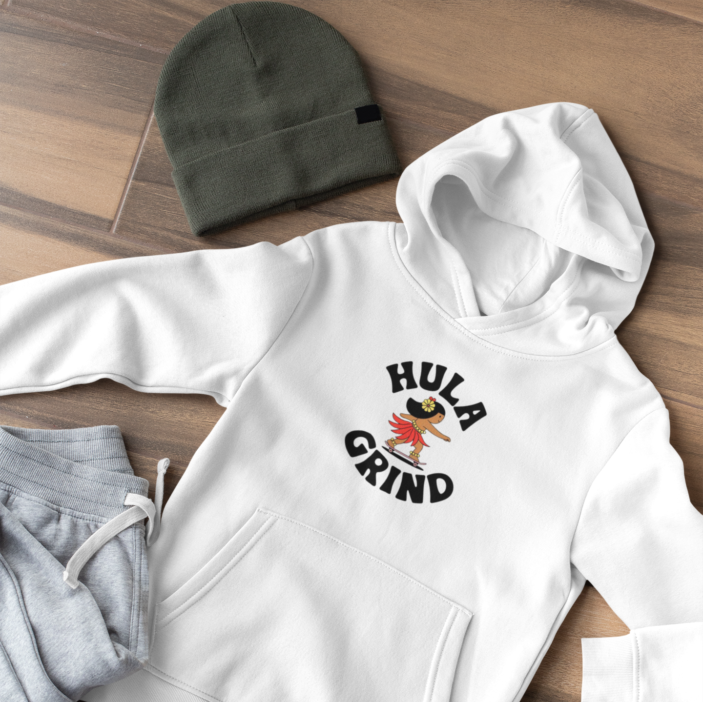 Hulagrind Kids Hawaiian Hula Girl Hoodie