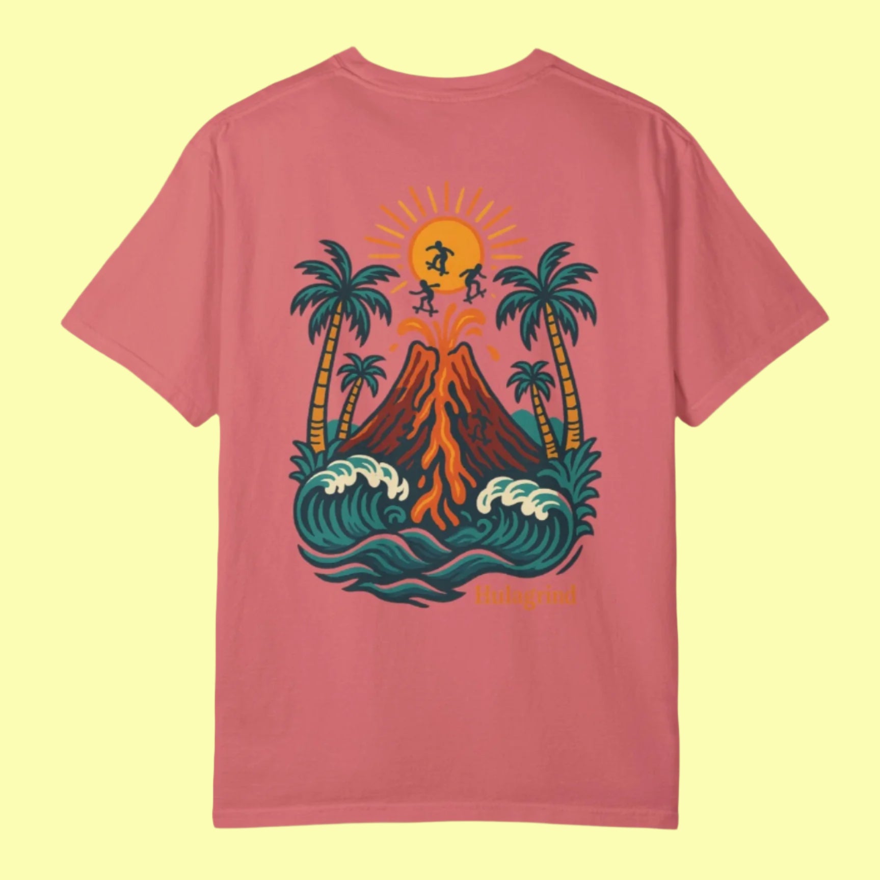 women's skate clothes, womens skateboard tees, Hawaiian skate shirt, Women's Skate Brand, surf skate tee