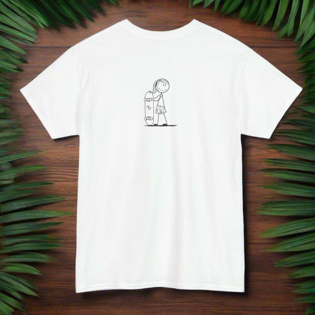 Mandala Skater Girl Tee - Comfort for Creative Souls!