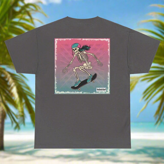Skeleton Skater Girl Tee