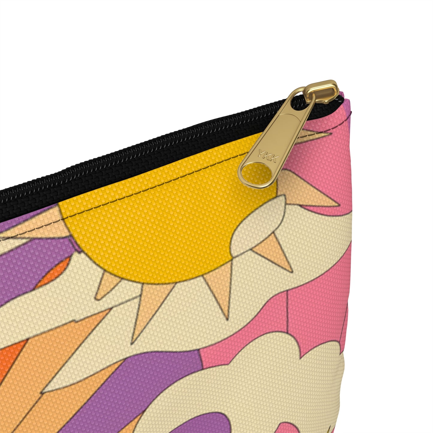 Vibrant 60's Beach-Themed Accessory Pouch - Perfect for Travelers and Summer Lovers