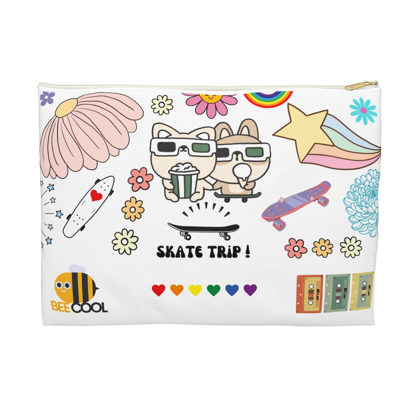 Skate Trip Accessory Pouch - Fun & Vibrant Organizer for Every Adventure!
