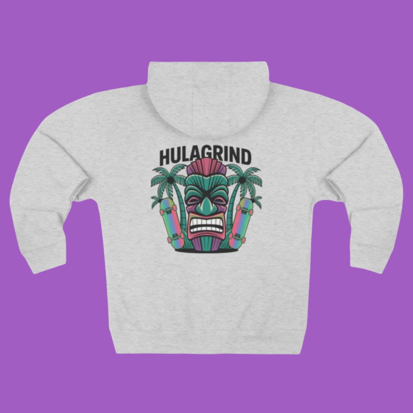 Hawaiian Tiki Zip Hoodie