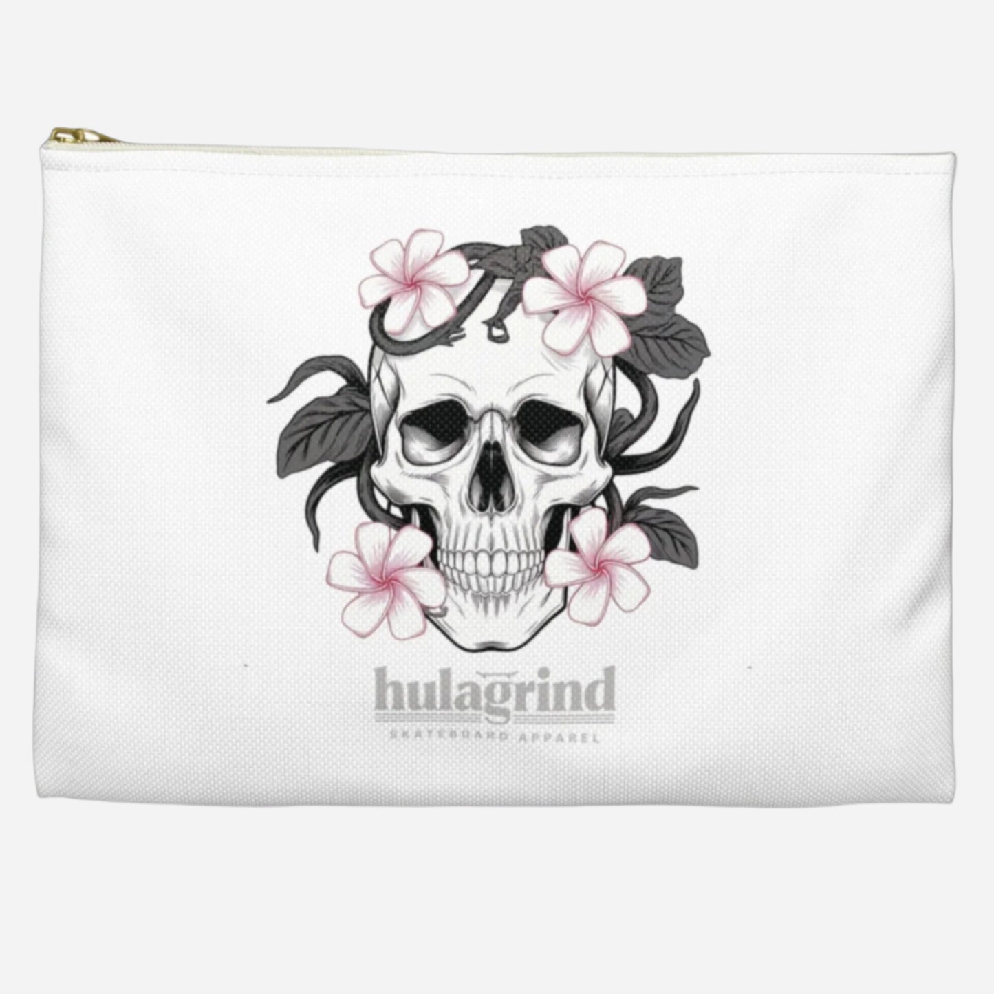 HULAGRIND Skull Floral Accessory Pouch - A Stylish Organizer for Everyday Use