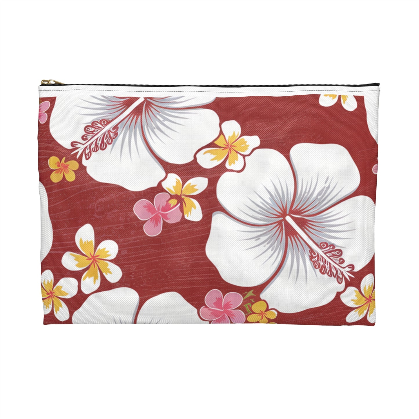 Hula Grind Floral Accessory Pouch | Tropical Hibiscus Design | Perfect for Beach Days & Travel