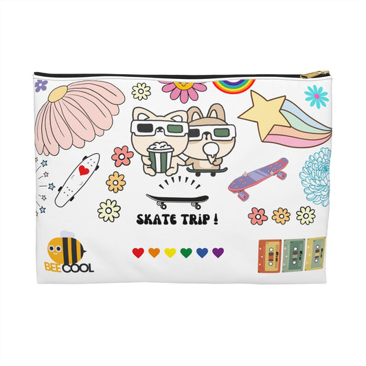 Skate Trip Accessory Pouch - Fun & Vibrant Organizer for Every Adventure!
