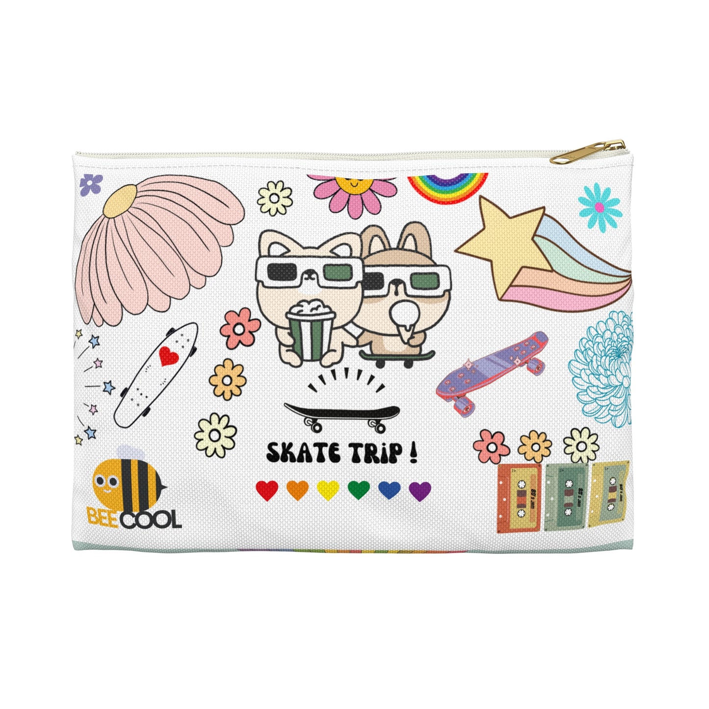 Skate Trip Accessory Pouch - Fun & Vibrant Organizer for Every Adventure!