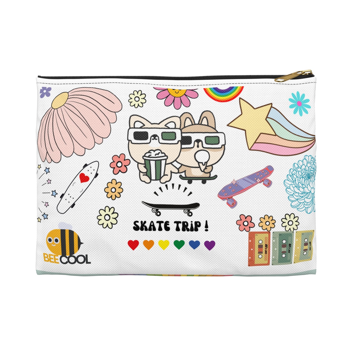 Skate Trip Accessory Pouch - Fun & Vibrant Organizer for Every Adventure!
