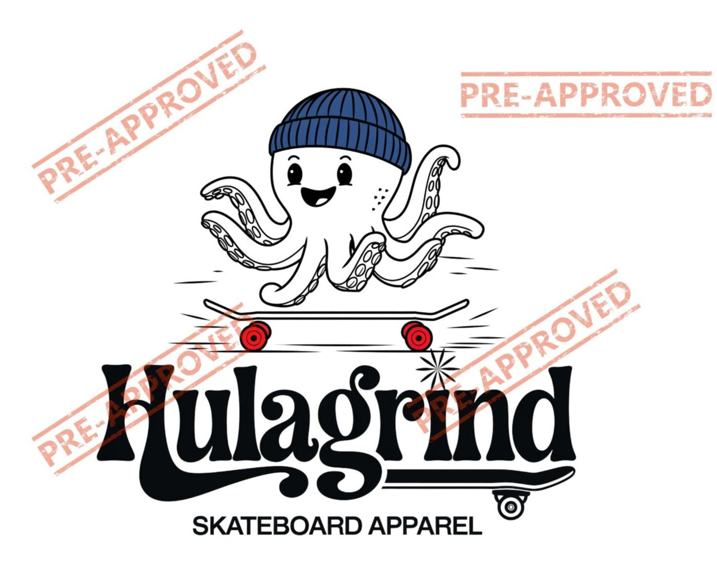 Octo-Skate Retro Tee - Adult sizes in 5 colors