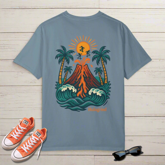 women's skate clothes, womens skateboard tees, hawaiian skate shirt