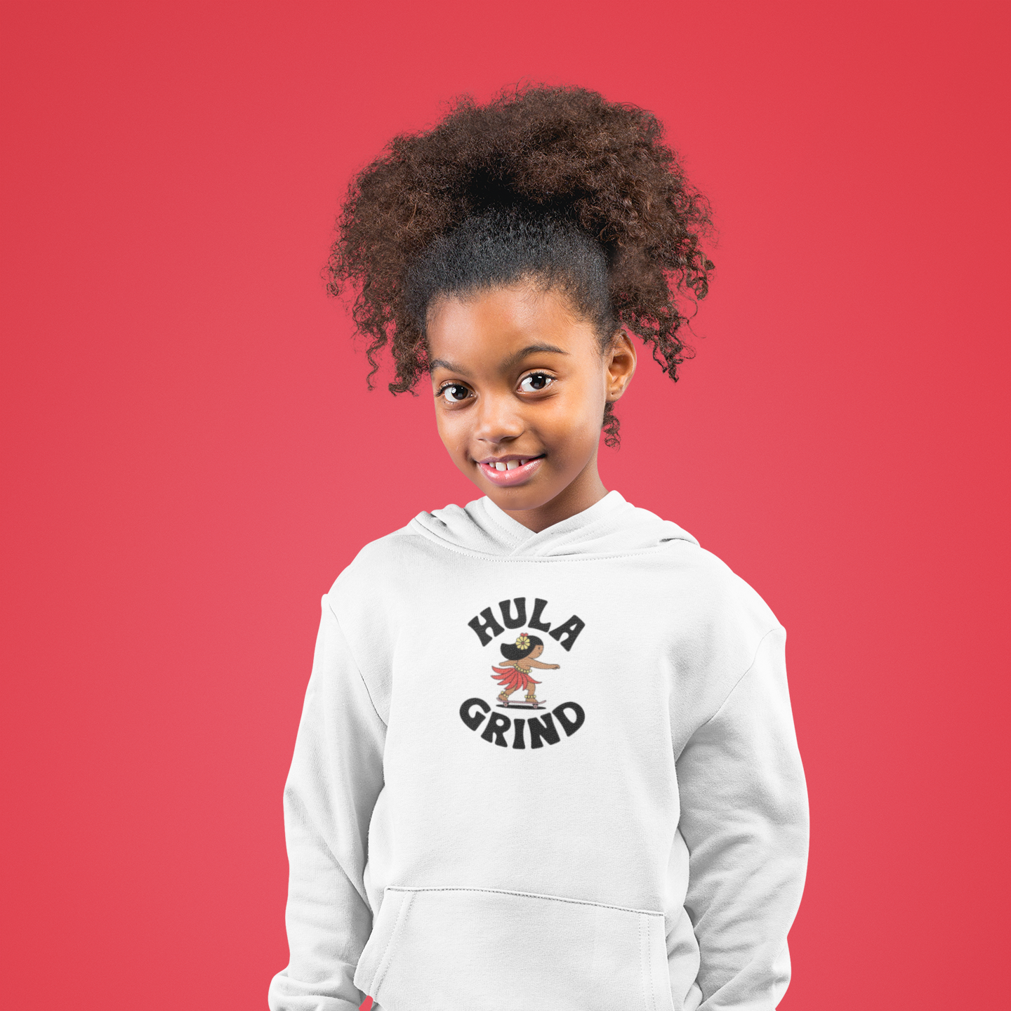 Hulagrind Kids Hawaiian Hula Girl Hoodie